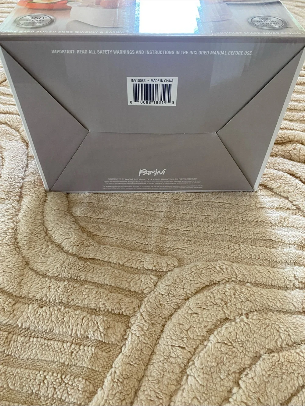 Parini Egg Cooker - White with Clear Lid